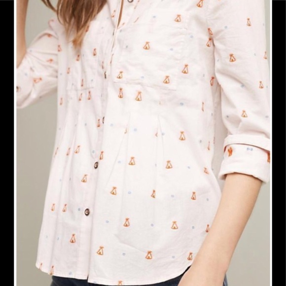 Anthropologie Tops - Anthropologie Maeve Teepee Button Down